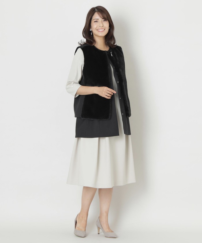 フェイクファー ジレ L】フェイクファー3WAYジレ(506864927)｜阪急百貨店公式通販