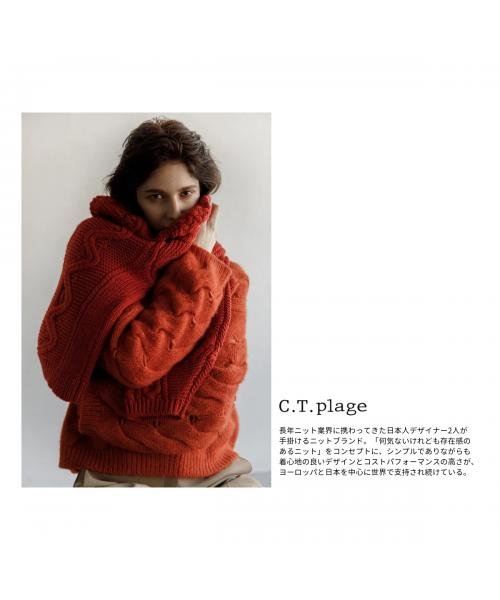 C.T.plage(シーティープラージュ)/C.T.plage セーター CT24320 ニット クルーネック/img15