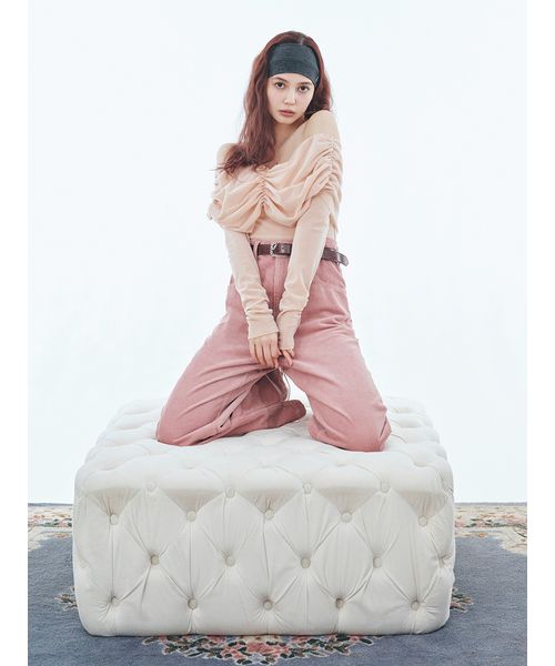 LILY BROWN Lingerie カップインオフショルダーボディ LILY BROWN Lingerie】カップインオフショルダーボディ(Tシャツ