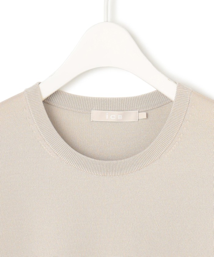 【WEB限定・洗える】シンセティックヤーンスムース ペプラムニット WEB限定・洗える】シンセティックヤーンスムース ペプラムニット