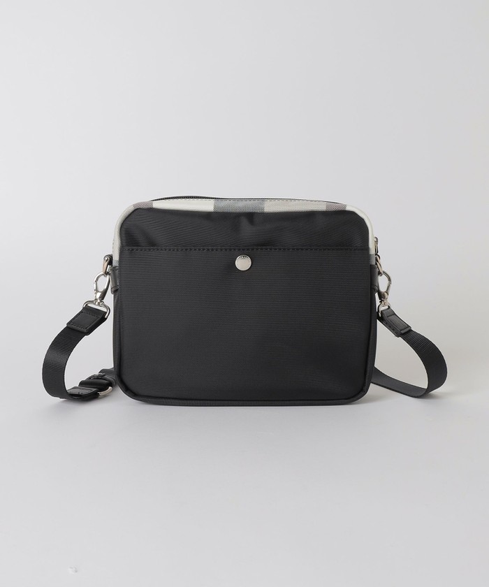 ナイロンオックスクレストブリッジチェックミニショルダーバッグ