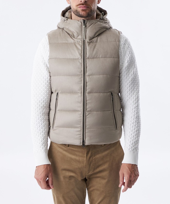 ポリエステルスエードダウンベスト(506867983)｜HANKYU MEN'S / 阪急メンズ