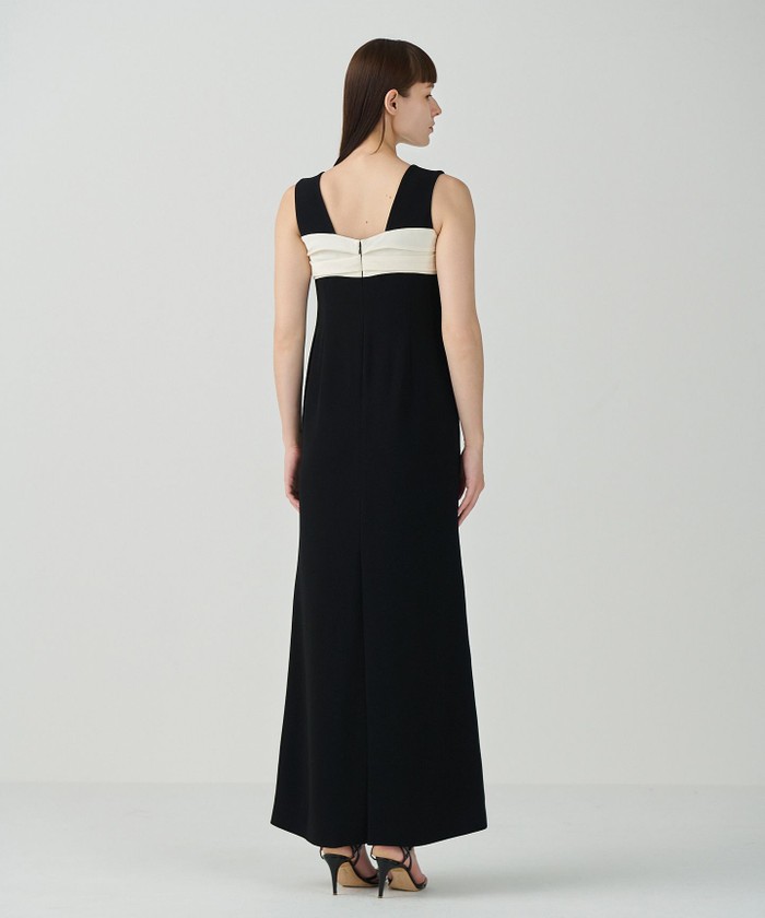 【美品】リボン付きサテンドレス サテンリボンロングドレス / GRACE CONTINENTAL | GRACE