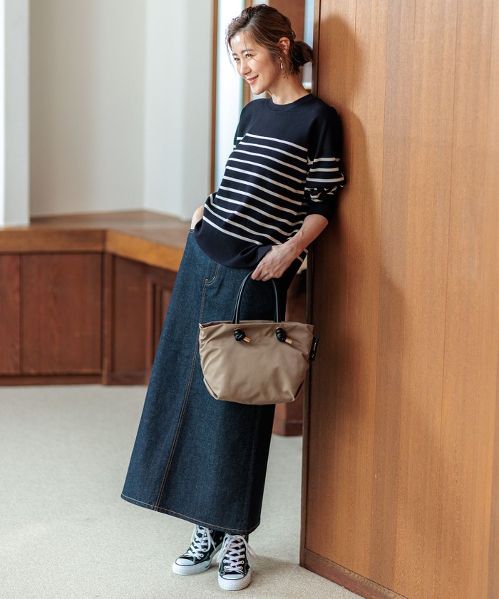 洗える】ヴィスコースストレッチ ミラノリブ ニット(506871044)｜阪急