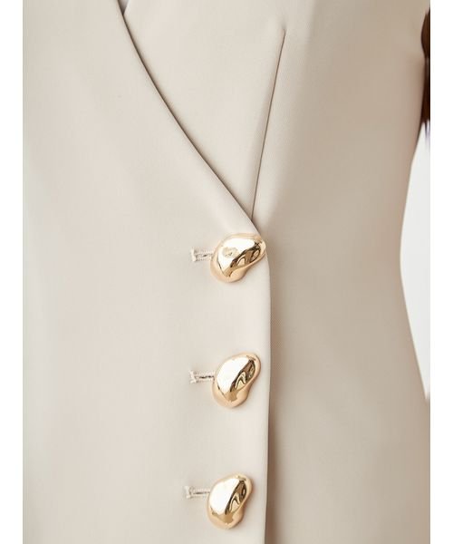 金ボタンジレワンピース(506587247)｜阪急百貨店公式通販サイト｜阪急  