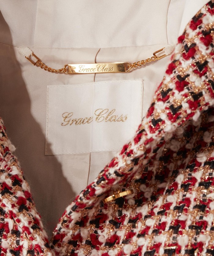 momoGrace Continental ツイードフードコート ツイードフードコート / GRACE CONTINENTAL | GRACE CONTINENTAL