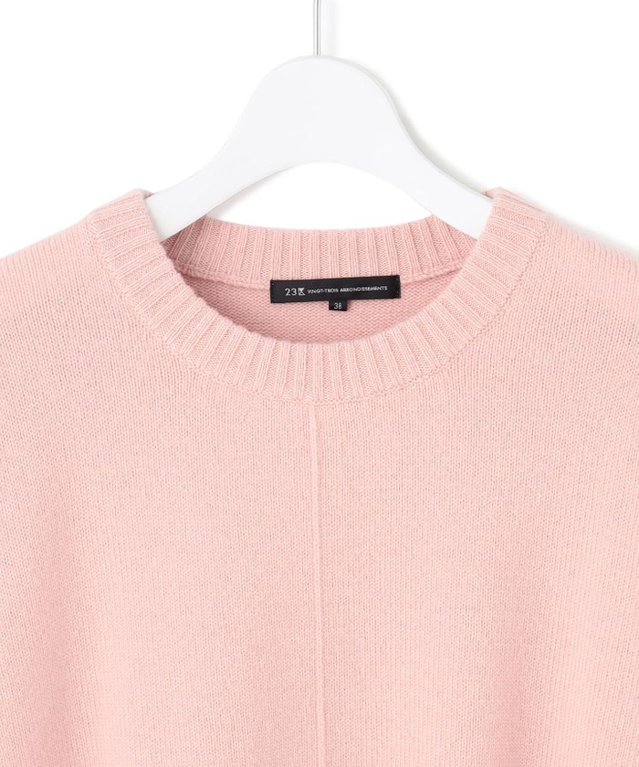 洗える】カシミヤブレンド クルーネック ニット(506882841)｜阪急