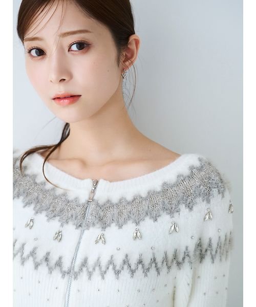 フェアアイルジップカーディガン(506915910)｜阪急百貨店公式通販 