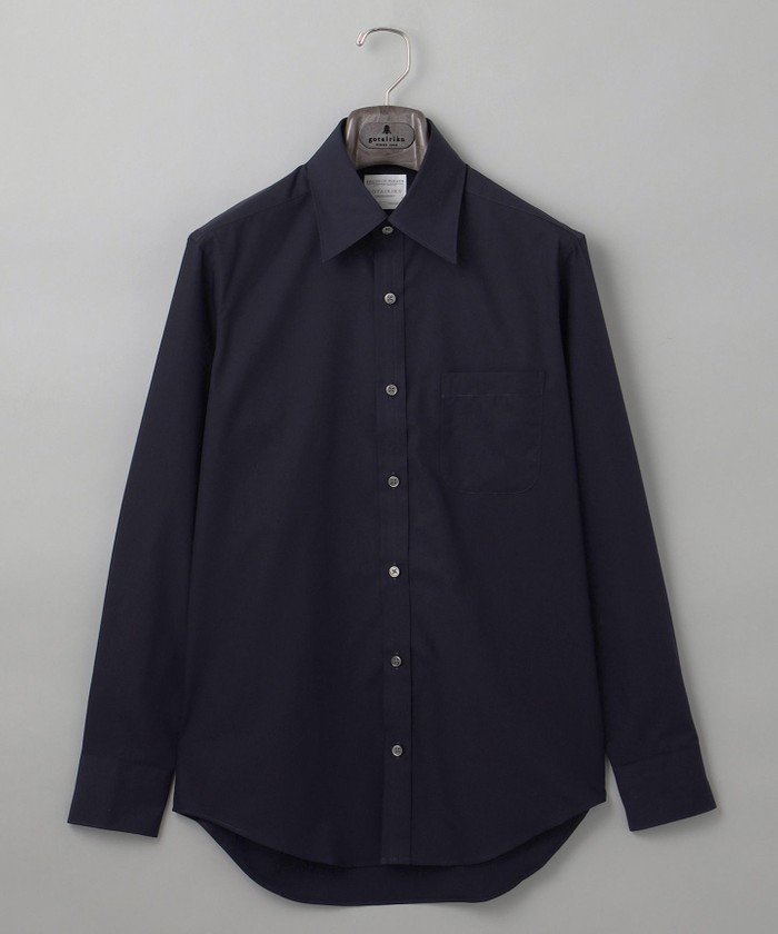 形態安定】PREMIUMPLEATS_レギュラーカラー 通年ドレスシャツ（ネイ