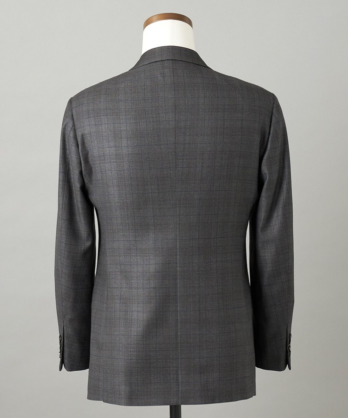LoroPiana/ロロピアーナ】365 通年スーツ(グレーー×格子