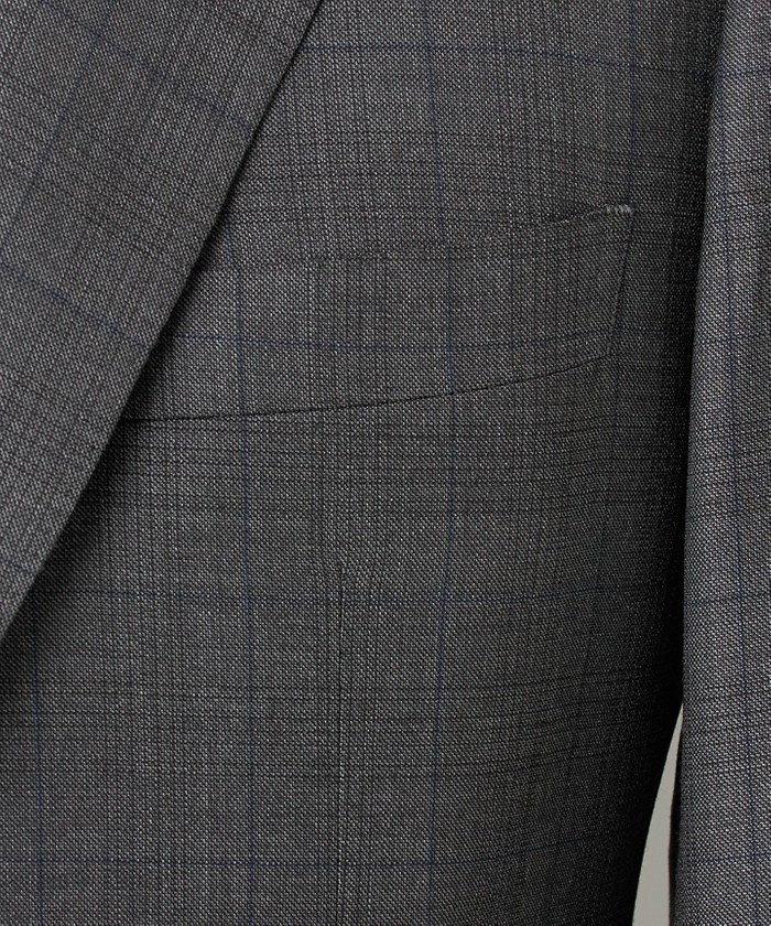 LoroPiana/ロロピアーナ】365 通年スーツ(グレーー×格子)(506923522