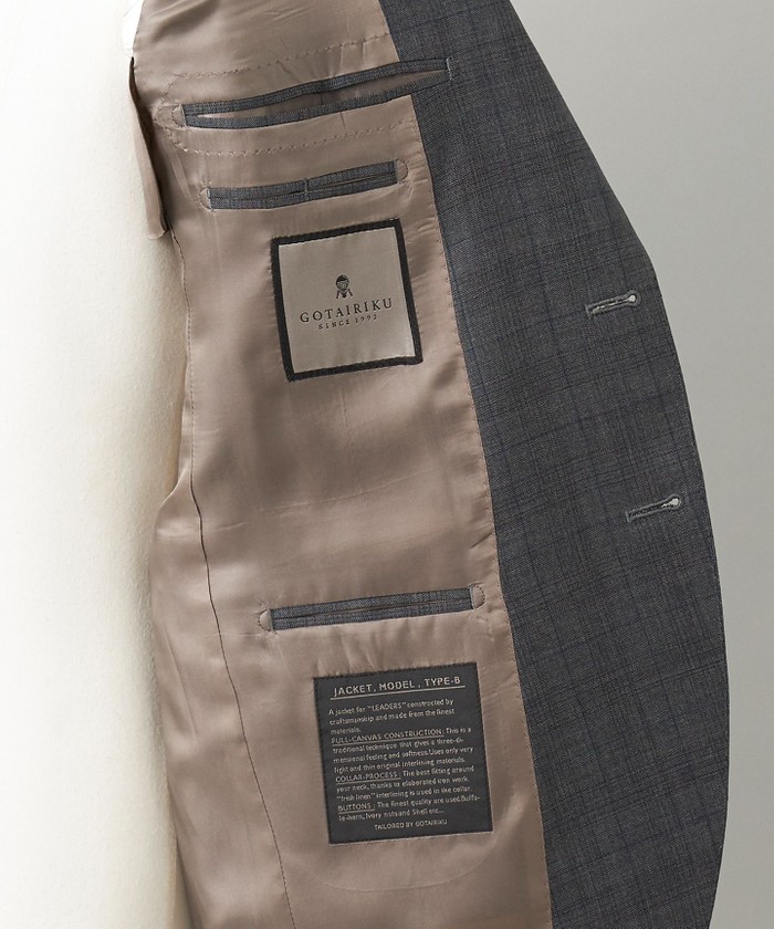 LoroPiana/ロロピアーナ】365 通年スーツ(グレーー×格子)(506923522