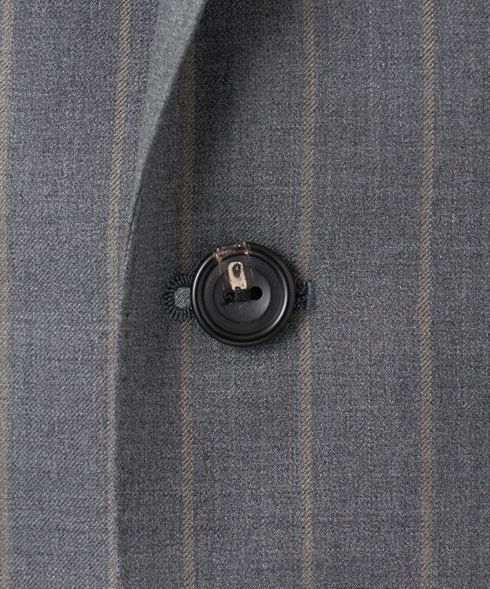CANONICO/カノニコ】 リベンジ 150's 通年スーツ（グレー×ストラ