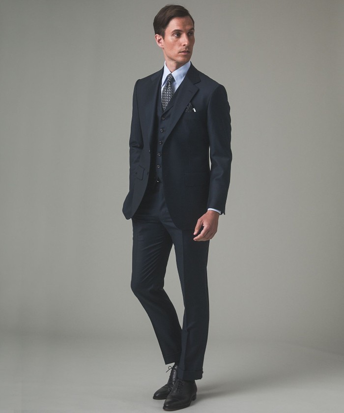 ZEGNA/ゼニア】TROFEO/トロフェオ 3ピーススーツ(ダーク ZEGNA/ゼニア】TROFEO/トロフェオ 3ピーススーツ(ダーク