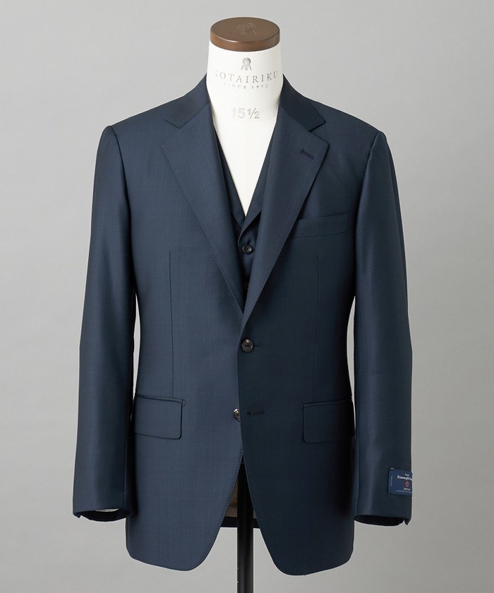 ZEGNA/ゼニア】TROFEO/トロフェオ 3ピーススーツ(ダーク ZEGNA/ゼニア】TROFEO/トロフェオ 3ピーススーツ(ダーク