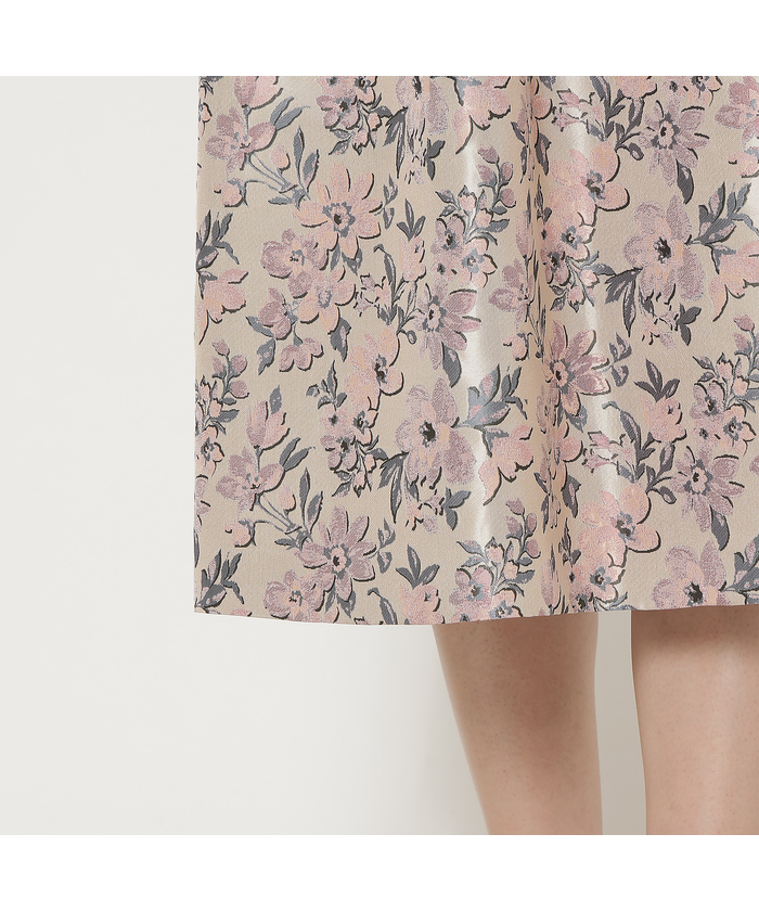 ローズティアラ RoseTiara ジャガードフレアスカート(506935611)｜阪急