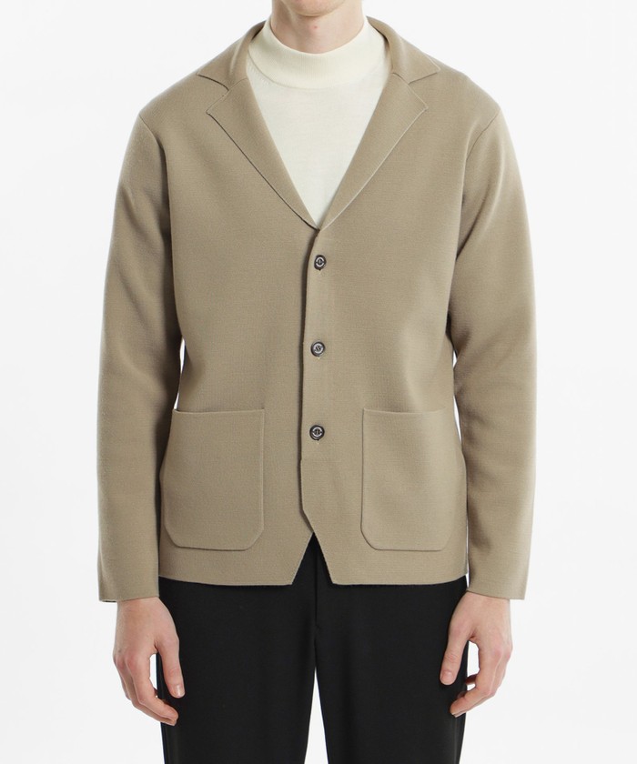 14Gミラノリブ ニットジャケット(506783399)｜HANKYU MEN'S / 阪急メンズ