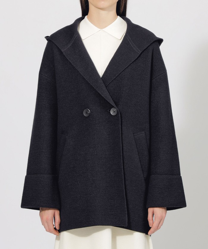 フーデッドコクーン ニットコート(506882895)｜阪急百貨店公式