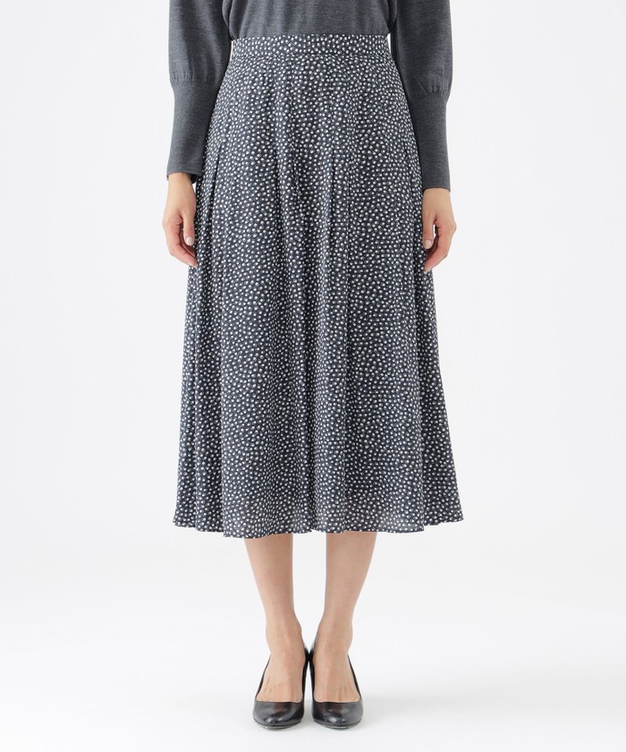 ウォッシャブル】ジオメトリックプリントタックスカート(506883270