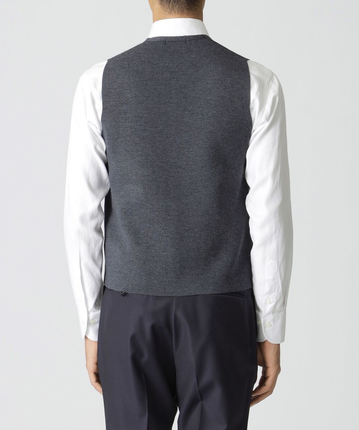 Washable】オープンニットベスト(506896079)｜HANKYU MEN'S / 阪急メンズ
