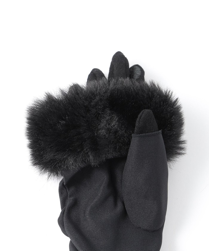 フェイクファーコンビ 3WAYグローブ(506883070)｜阪急百貨店公式