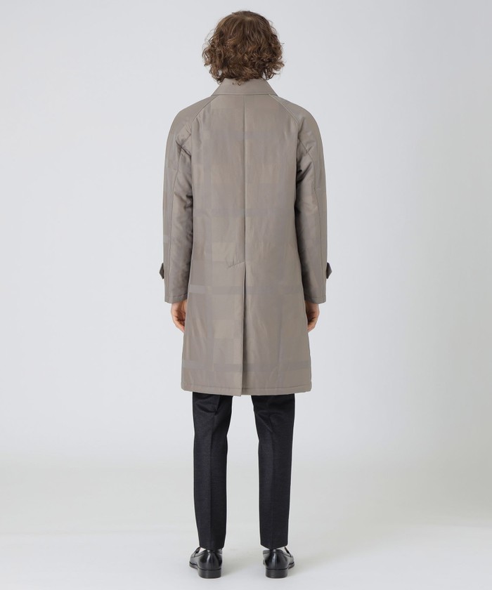 シャドーチェックパデッドステンカラーコート(506896746)｜HANKYU