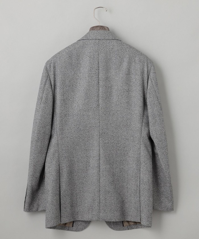DELFINO】ナポリジオメトリックツイード ジャケット_グレー(506945130