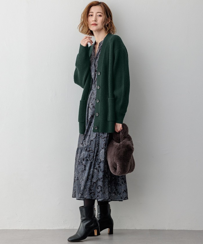 洗える】カシミヤブレンド ニット カーディガン(506952563)｜阪急