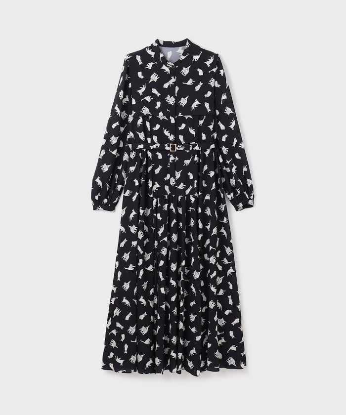 キャットプリントフライヨークワンピース(506928006)｜阪急百貨店公式