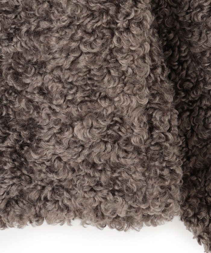 23区　ECOPEL カーリーファー ブルゾン　ベージュ　38 23区（大きいサイズ） ECOPEL カーリーファー ブルゾン （ベージュ系