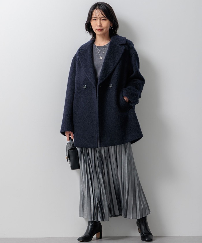 Oggi1月号掲載】ループカットシャギー コート(507001511)｜阪急百貨店