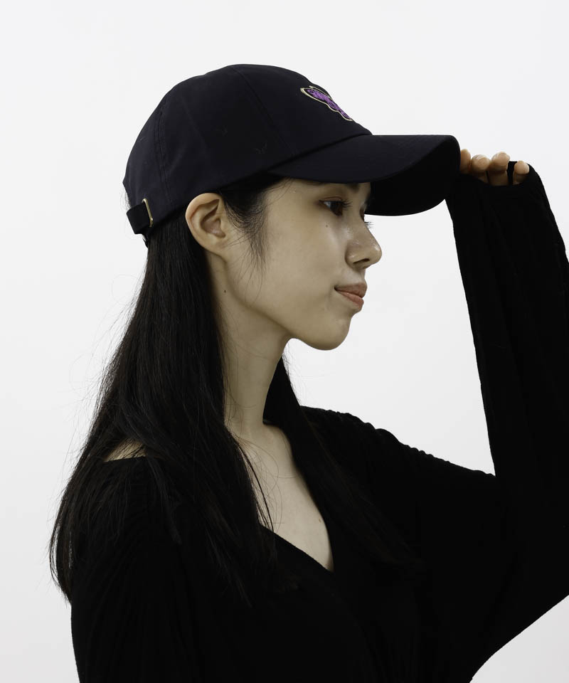 すぐ届く☆国内発送 ANNASUI(アナスイ)バタフライ刺繍キャップ アナスイ ANNA SUI バタフライ刺しゅう CAP （パープル