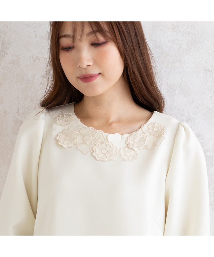 Tiaraブラウス ピンタック＆レースブラウス(506568644)｜阪急百貨店公式通販
