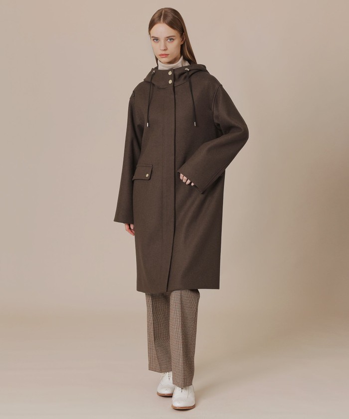 美品　マッキントッシュロンドン　フーデットコート　ダブルフェイス　ウール L】ウールメルトンフーデットコート(506885085)｜阪急百貨店公式通販