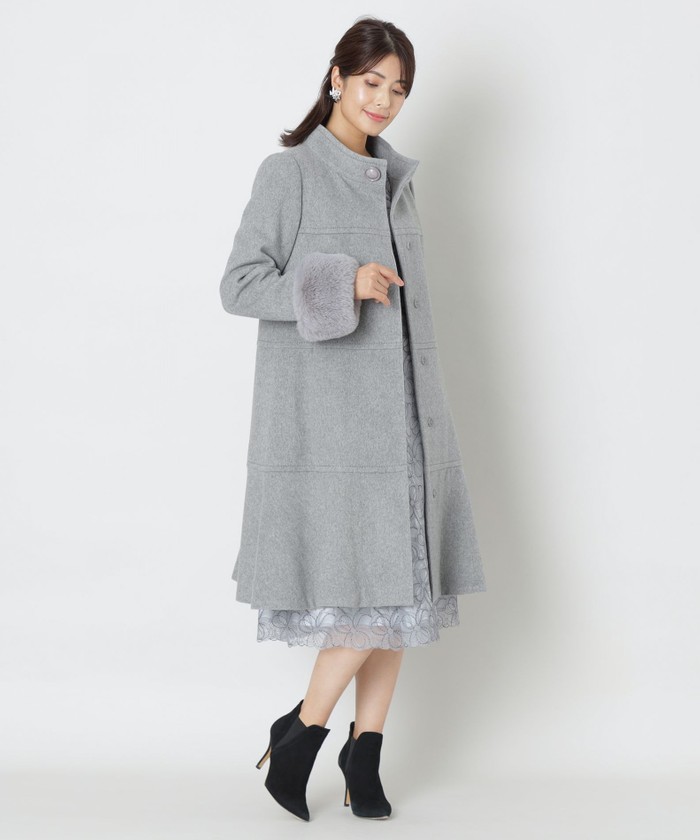 TO BE CHIC ウールビーバースタンドアウェーカラーコート／サンプル ウールビーバー スタンドアウェーカラーコート(506966589)｜阪急百貨店