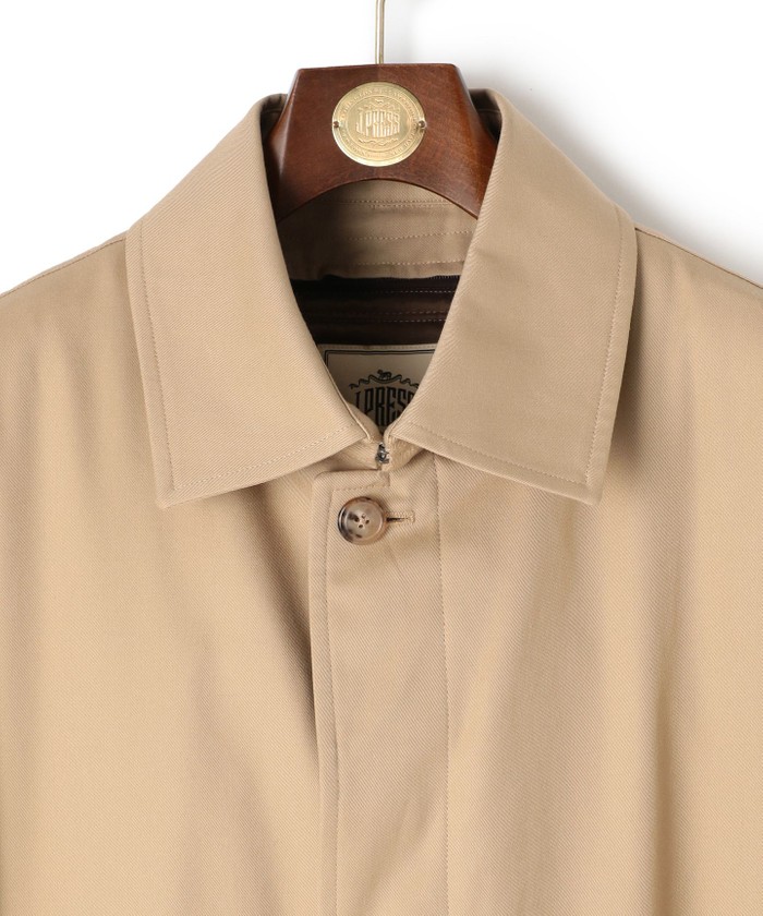 定番】コンパクトスピンギャバジン ステンカラーコート(507022907