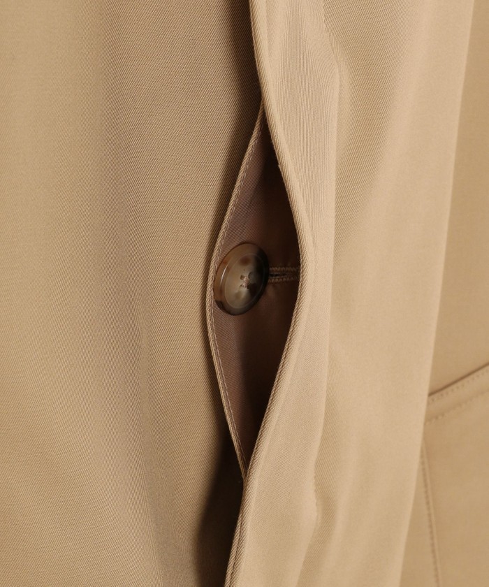 定番】コンパクトスピンギャバジン ステンカラーコート(507022907