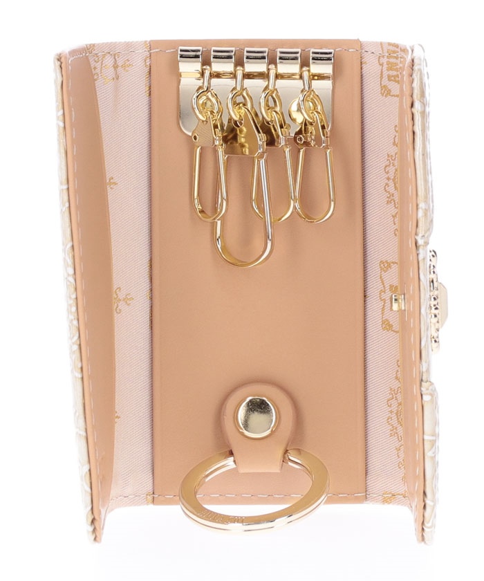 新品　アナスイ　ANNA SUI ルーミー　キーケース　イエロー 新品未使用】ANNA SUI 財布 ルーミー 黄色 イエロー 金 がま口