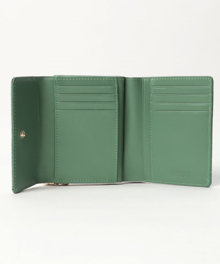 新品タグ付き【アナスイ】薔薇モチーフ 口金 がま口二つ折り財布 緑 楽天市場】アナスイ 財布 二つ折り財布 がま口財布 マゼンダ ANNA SUI