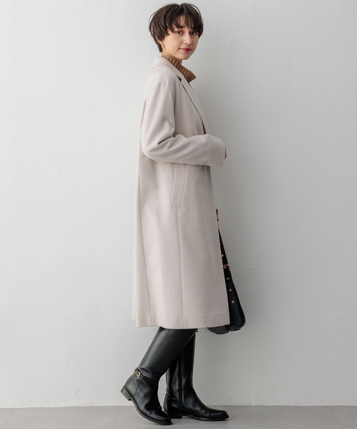 た*び様 24AW✨マルティニーク　ショートビーバーチェスターコート　ウール　ベ 24AW✨マルティニーク ショートビーバーチェスターコート ウール