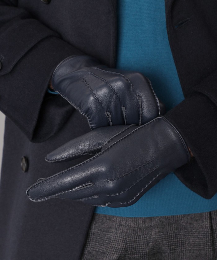 タッチスクリーンレザーグローブ(506896385)｜HANKYU MEN'S