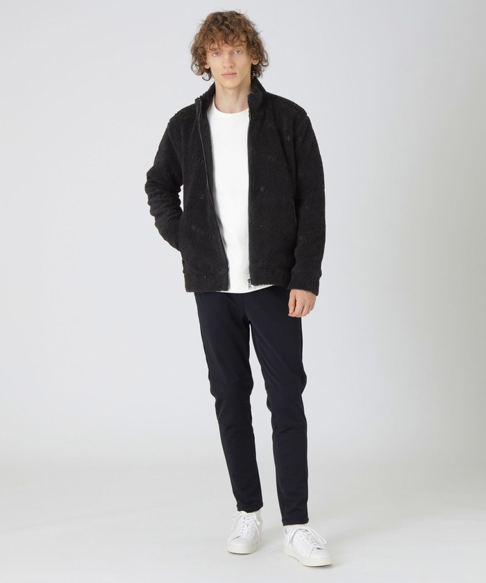 BLACK lab.】エンボスロゴボアブルゾン(506896763)｜HANKYU MEN'S
