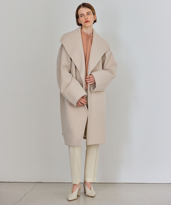 【美品】BEIGE,／　ビックカラーコクーンコート WEB限定】BORNIOL / ビックカラーコクーンコート(507073810)｜阪急