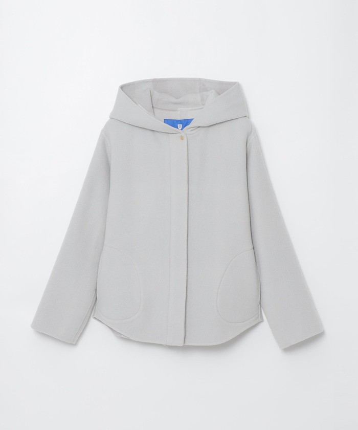 クレストブリッジチェックトーナルリバーフェイスショートコート