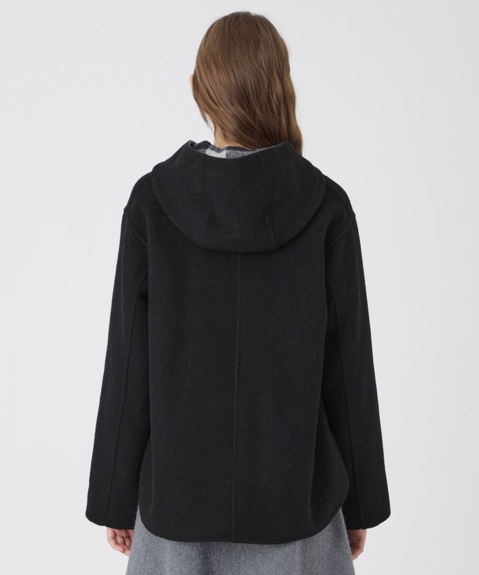 クレストブリッジチェックトーナルリバーフェイスショートコート