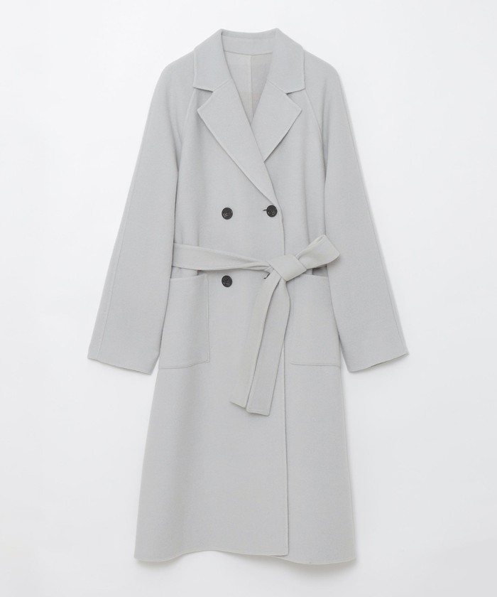 クレストブリッジチェックトーナルリバーフェイスロングコート