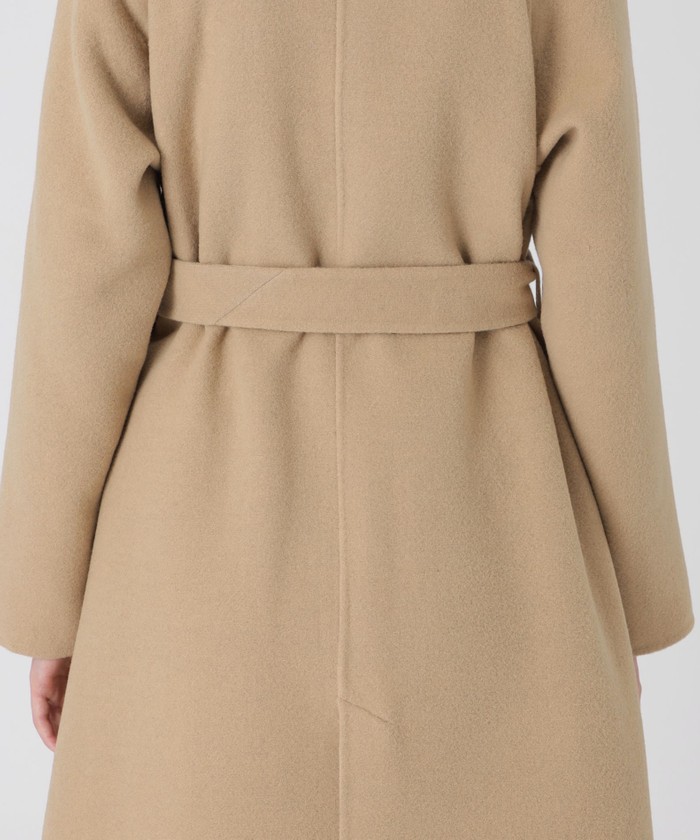 美品✨ クレストブリッジチェックダブルフェイスロングコート　36 リバーシブル クレストブリッジチェックトーナルリバーフェイスロングコート