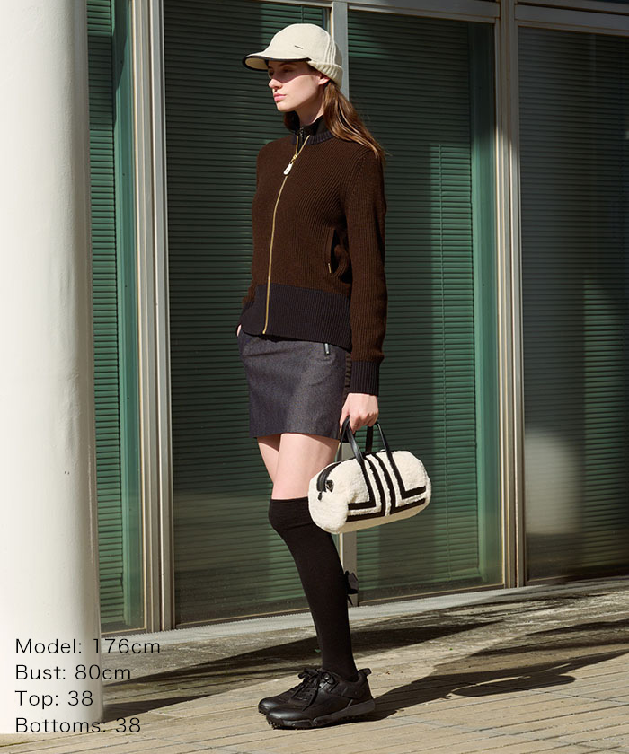 フルオープンニットブルゾン【蓄熱保温裏地付き】(506741119