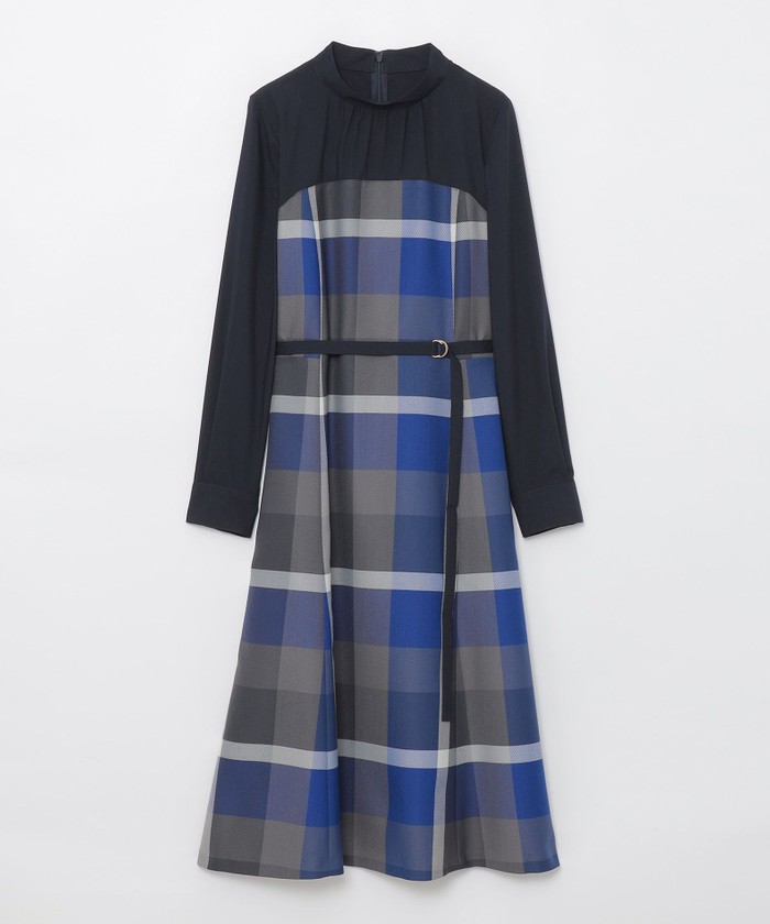 ブルーレーベルクレストブリッジ チェッククロッシングビエラドッキングドレス クレストブリッジチェッククロッシングビエラドッキングドレス