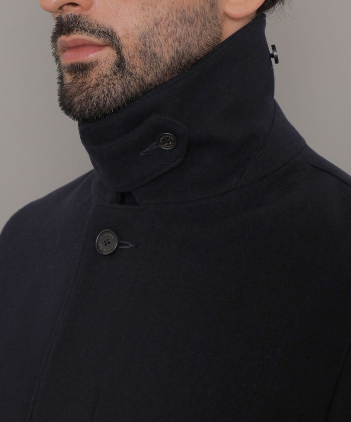 WEB・一部店舗限定】【DUNFORD】ウールメルトンステンカラーコート